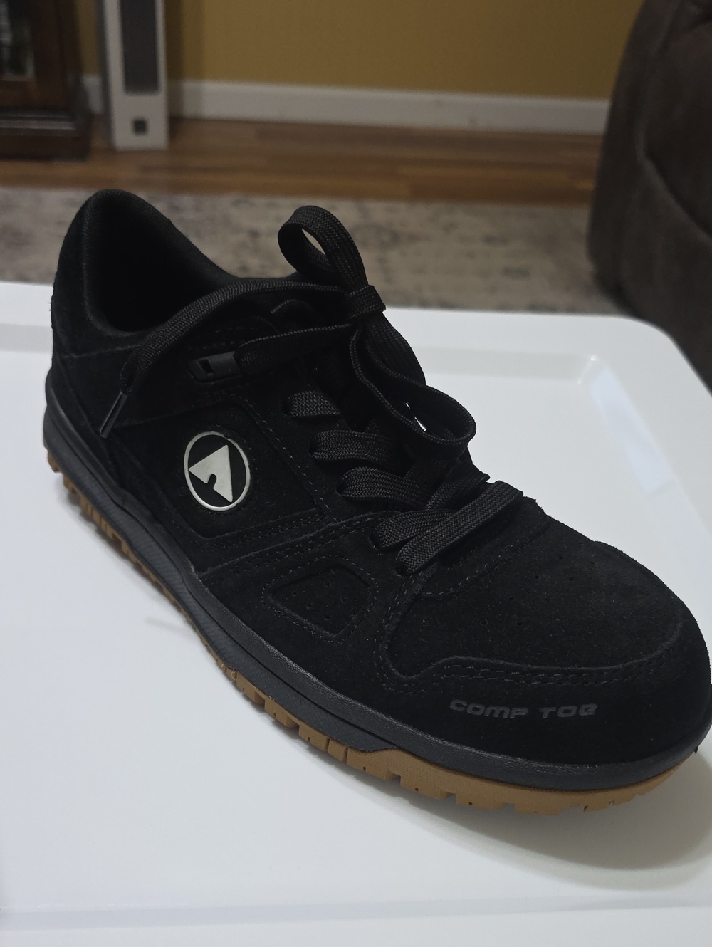 Airwalk Men's Black Athletic Low-Top Sneaker with Gum Sole